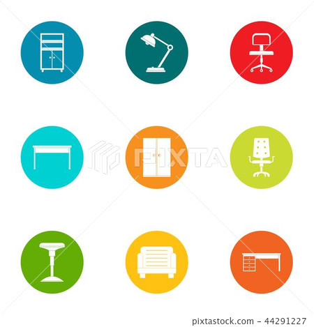 Table icons set, flat style Table icons set, flat style 44291227