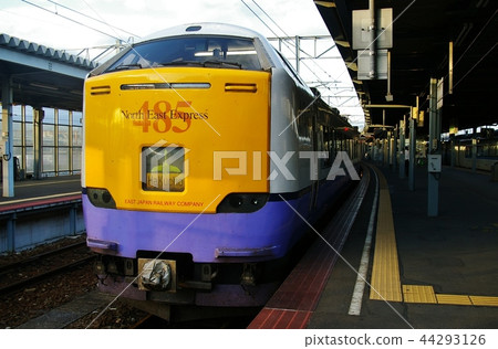 Limited express swan stopping at Hakodate Station (485 series) Limited express swan stopping at Hakodate Station (485 series) 44293126