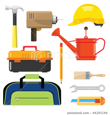 illustration set isolated icons building tools illustration set isolated icons building tools 44293149