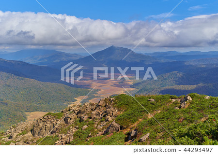 Fall Oze從山頂看東北側的Ozegahara和Ashigatake山 44293497