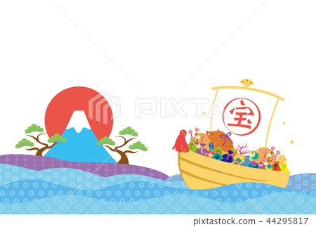 新年的卡片模板 44295817