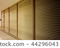 The steel door closed in the morning 44296043