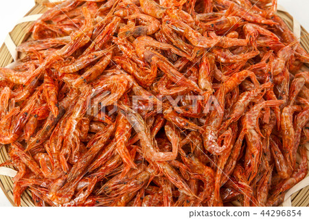 dried shrimp on white background 44296854