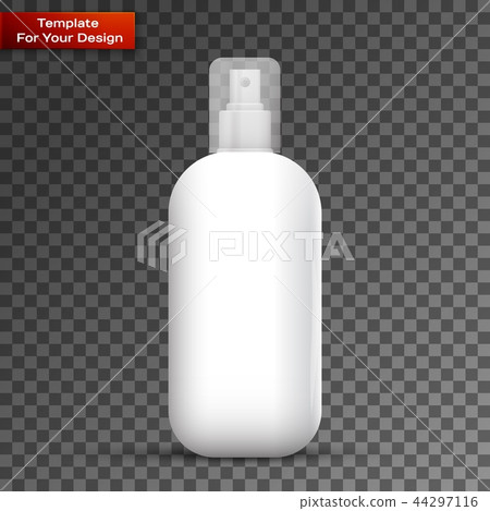 White metal bottle with sprayer cap for cosmetic 44297116