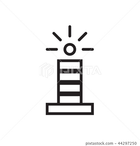 lighehouse icon Vector illustration, EPS10. 44297250