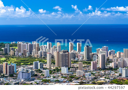 坦塔羅斯山上的“夏威夷”檀香山全景 44297597
