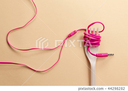 The Headphone songs as food. Musical concept. 44298282