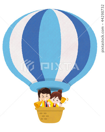 Bent staff who got on a balloon Bent staff who got on a balloon 44298732