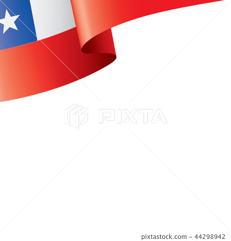 Chile flag, vector illustration on a white background. 44298942