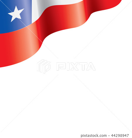 Chile flag, vector illustration on a white background. Chile flag, vector illustration on a white background. 44298947