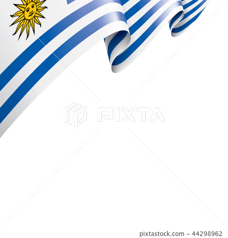 Uruguay flag, vector illustration on a white background. Uruguay flag, vector illustration on a white background. 44298962