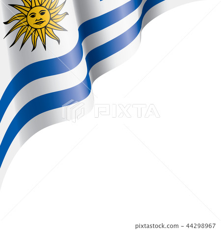 Uruguay flag, vector illustration on a white background. Uruguay flag, vector illustration on a white background. 44298967