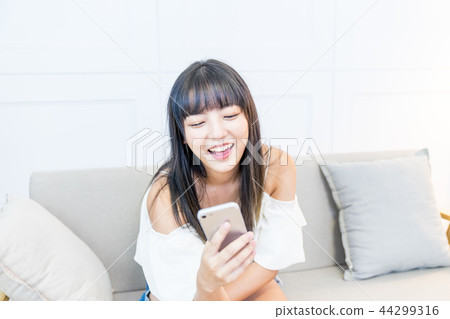 Asia Taiwan Chinese Women Telephone Communication Video Conference 44299316
