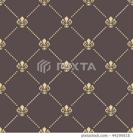 Seamless Pattern With Royal Lily Seamless Pattern With Royal Lily 44299818