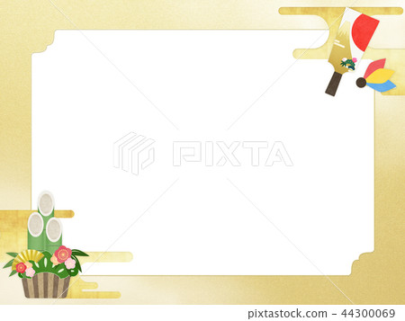 Japanese-Japanese style-Japanese pattern-Japanese paper-background-Kadomatsu-Haeko board-gilt-New Year Japanese-Japanese style-Japanese pattern-Japanese paper-background-Kadomatsu-Haeko board-gilt-New Year 44300069
