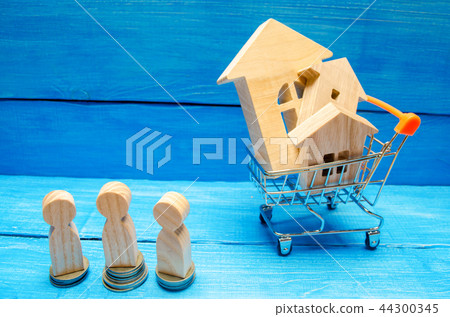 auction, public sale real estate. wooden house auction, public sale real estate. wooden house 44300345