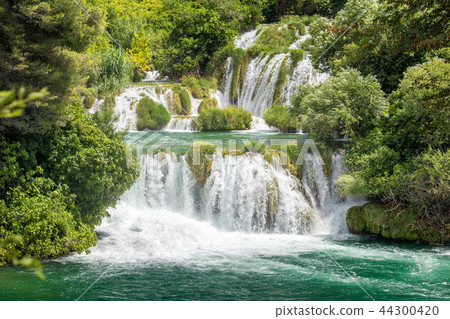 Waterfalls Skradinski Buk in Krka National Park. 44300420