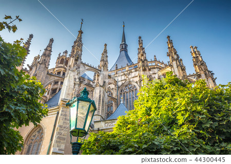 The Cathedral of St Barbara in Kutna Hora. The Cathedral of St Barbara in Kutna Hora. 44300445