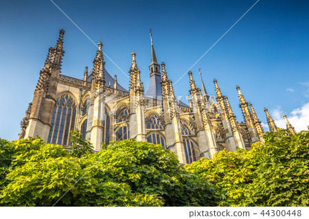 The Cathedral of St Barbara in Kutna Hora. The Cathedral of St Barbara in Kutna Hora. 44300448