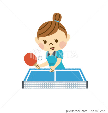 A woman who plays table tennis A woman who plays table tennis 44301254
