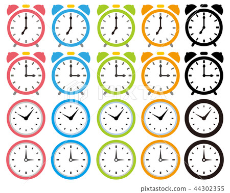 時鐘時間圖標鬧鐘 44302355