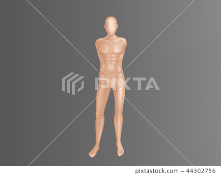 Vector male mannequin, manikin for clothing store. Vector male mannequin, manikin for clothing store. 44302756