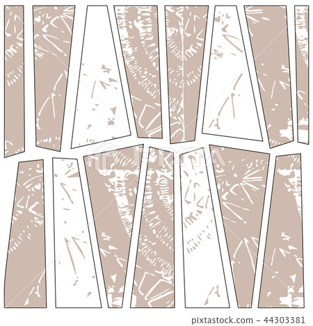 Constructive geometric pattern of brown colors 44303381