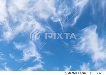 Blue sky background with clouds 44305326