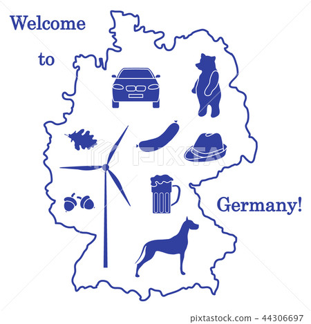 various symbols of Germany Travel and leisure. 44306697
