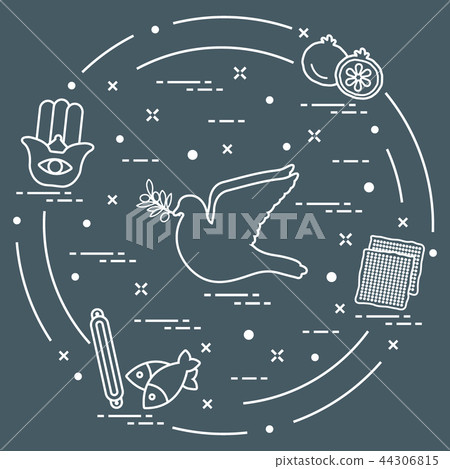 Jewish symbols 44306815