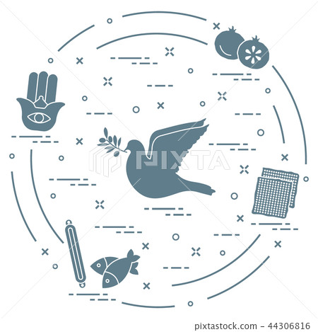 Jewish symbols 44306816