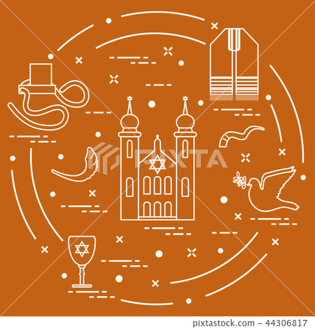 Jewish symbols 44306817