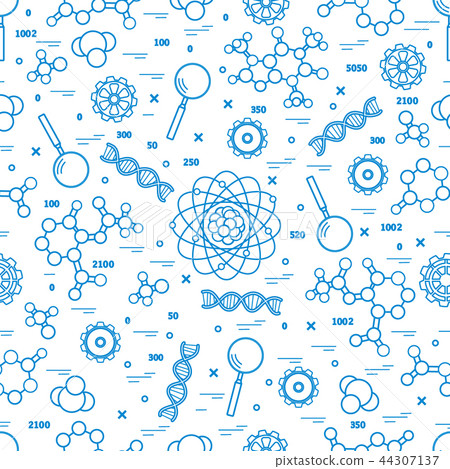 Seamless pattern with variety scientific, 44307137