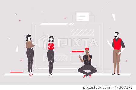 Business analysis - flat design style colorful illustration Business analysis - flat design style colorful illustration 44307172