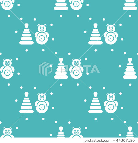 Seamless pattern with children's toys Seamless pattern with children's toys 44307180