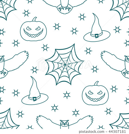Halloween 2019 vector seamless pattern Halloween 2019 vector seamless pattern 44307181