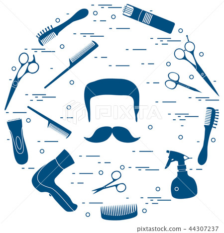 men hairstyles, beards and mustaches, hairdresser men hairstyles, beards and mustaches, hairdresser 44307237