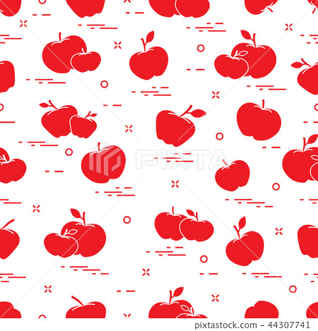 Apples juicy fruit Seamless pattern. Apples juicy fruit Seamless pattern. 44307741