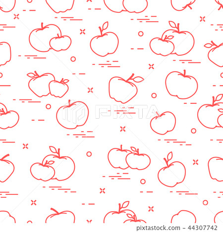 Apples juicy fruit Seamless pattern. Apples juicy fruit Seamless pattern. 44307742