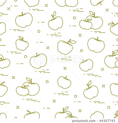Apples juicy fruit Seamless pattern. Apples juicy fruit Seamless pattern. 44307743