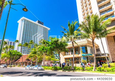 “夏威夷”威基基卡拉卡瓦街 “夏威夷”威基基卡拉卡瓦街 44309030