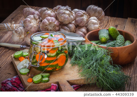 Pickled vegetables. 44309339