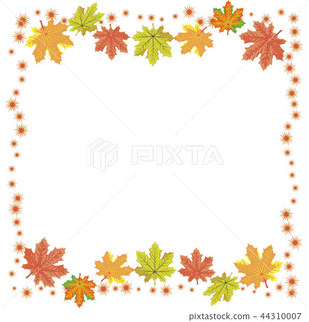 Vector graphics clipart Maple Leaf Frame - Stock Illustration [44310007 ...