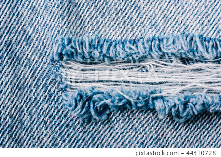 Denim Texture Of Torn Up Jeans 44310728
