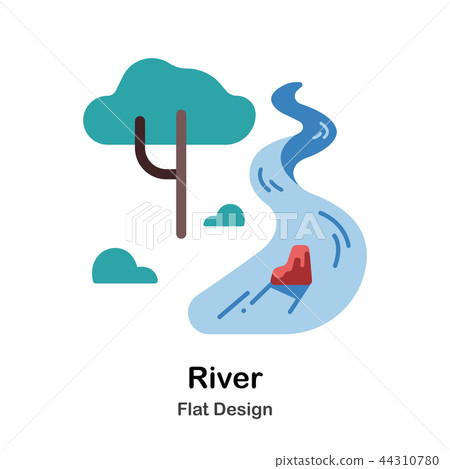 River Flat Icon 44310780