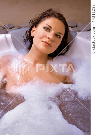 woman takes the bath woman takes the bath 44311258
