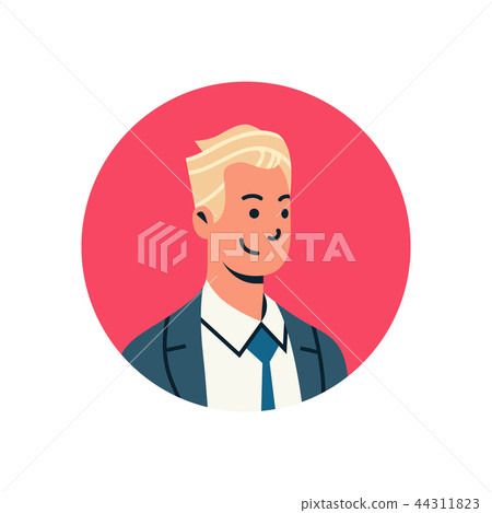 blond businessman avatar man face profile icon... - Stock Illustration  [44311823] - PIXTA