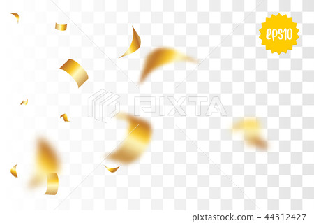 Golden holiday confetti random falling Golden holiday confetti random falling 44312427
