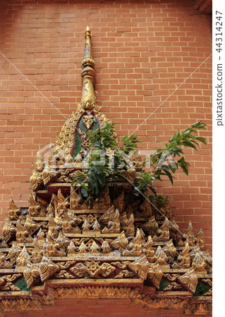 The pagoda with the temple roof in Thailand. The pagoda with the temple roof in Thailand. 44314247
