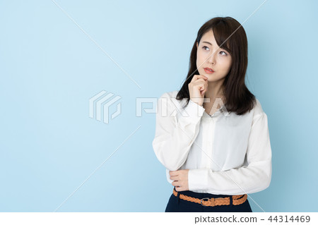 休閒女人藍色背 休閒女人藍色背 44314469